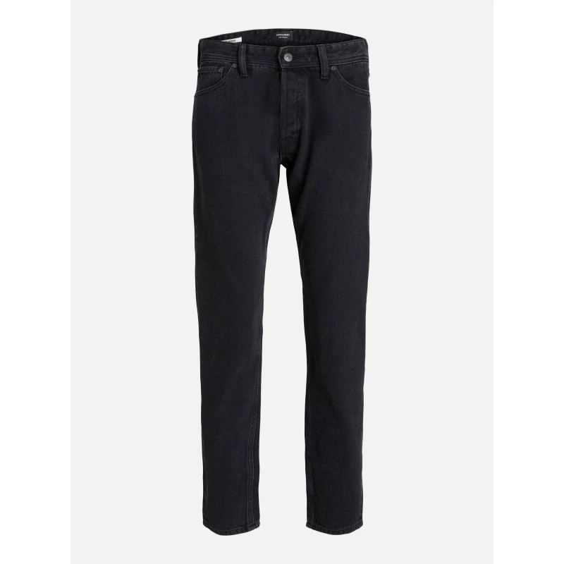 Image of Jack and Jones Mens Chris Plus Size Wide Leg Jeans Black Denim male 48W R