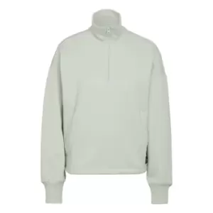 Image of adidas Future Icons Badge of Sport Quarter-Zip Sweatshirt - Green