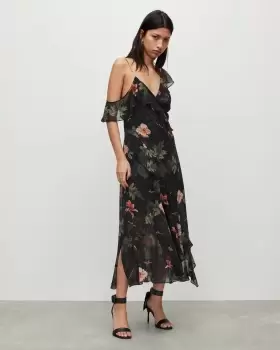 Image of AllSaints Orion Viviana Florall Maxi Dress