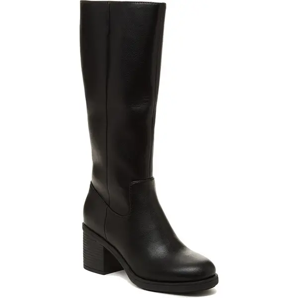 Image of Rocket Dog Womens Stanley Tall Zip Up Knee High Boots - UK 6