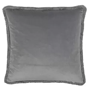 Image of Riva Paoletti Freya Cushion Cover (45 x 45cm) (Silver)
