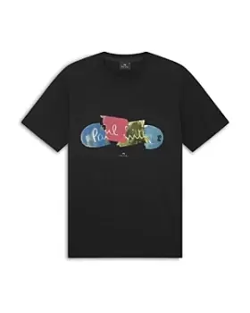 Image of Ps Paul Smith Regular Fit Broken Board Logo Graphic Tee