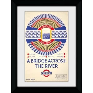 Image of Transport For London London Bridge 50 x 70 Framed Collector Print
