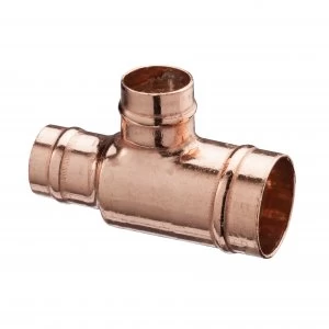 Image of Wickes Solder Ring Reduced Tee - 22 x 15 x 22mm