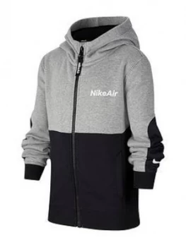 Image of Nike Older Boys Air Full Zip Hoodie - Grey