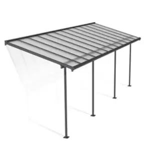 Image of Palram - Canopia Sierra Grey Non-Retractable Awning, (L)6.71M (H)3M (W)2.28M