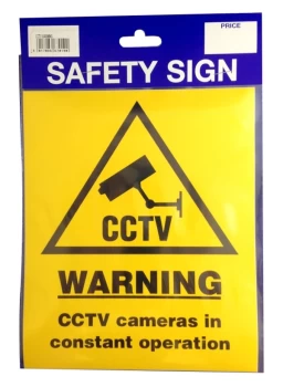 Image of Outdoor Grade Vinyl Sticker - CCTV Warning- CASTLE PROMOTIONS- CCTV