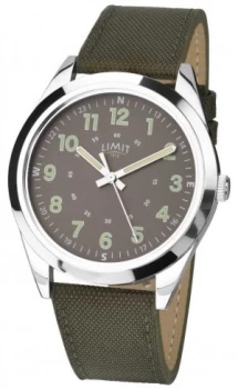 Image of Limit Gents Military Style |Khaki Green Strap & Watch
