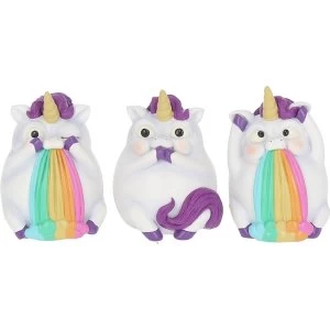 Image of Three Wise Pukicorns Statues