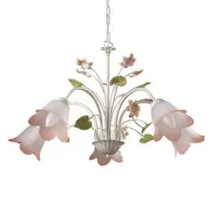 Image of D'Oro Multi Arm Pendant Ceiling Light, 5x E14
