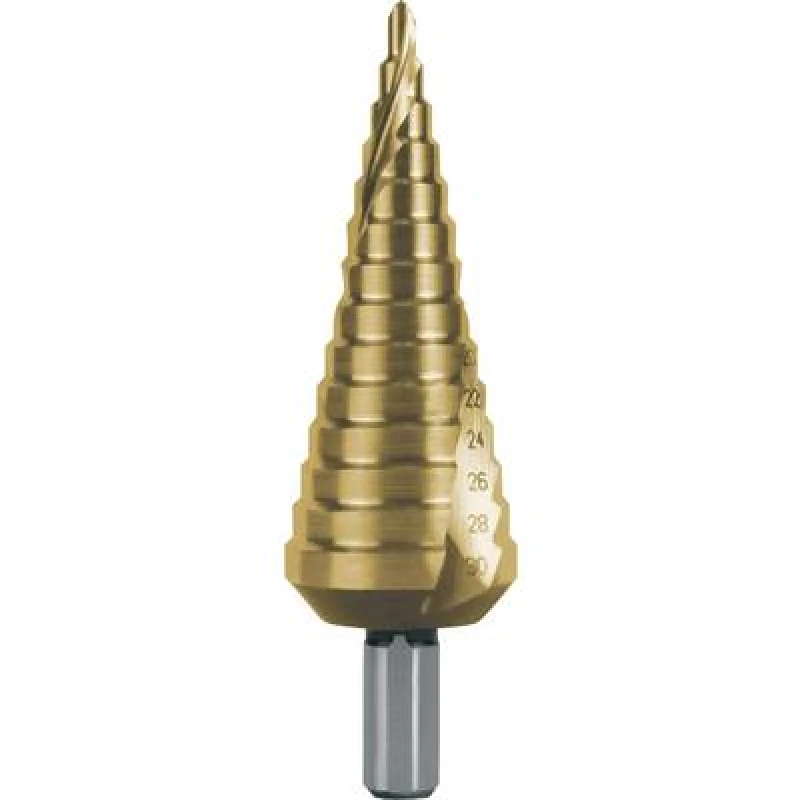 Image of RUKO RUKO 101052T Step drill bit 4 - 30 mm HSS Total length 100 mm TiN  101052T