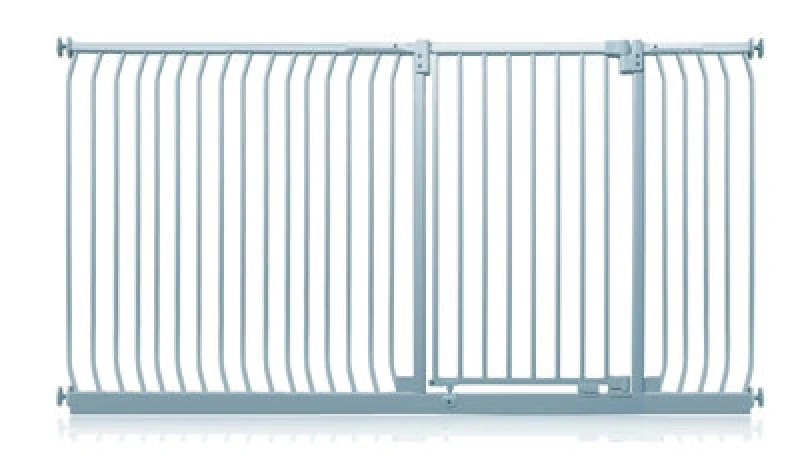 Image of Safetots Extra Tall Elite Safety Gate, 207Cm - 216Cm, Matt Grey, Extra Tall 96.8Cm In Height, Pressure Fit Stair Gate