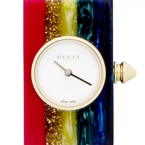 Image of Gucci Vintage Web Rainbow Ladies Watch 24x40mm