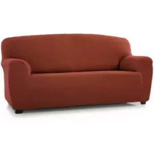 Image of Luxury 'Clare' Two Seater Armchair Cover Multi-Stretch Slipcover Protector, Burnt Orange - Burnt Orange - Burnt Orange - Homescapes
