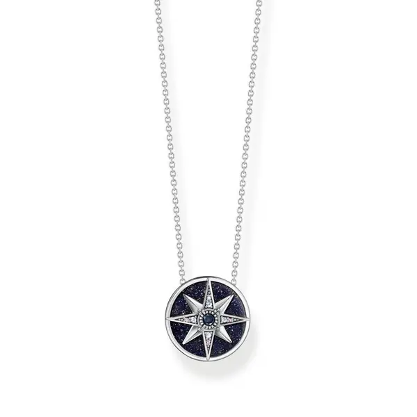 Image of Thomas Sabo Sterling Silver Sterling Silver Magic Stars Ornament Neckl