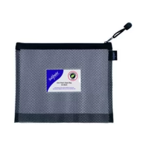 Image of Snopake Eva Mesh Zippa-Bag High Capacity A5 Black (Pack of 3) 15880