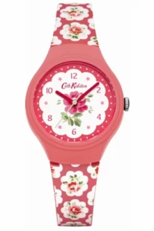 Image of Ladies Cath Kidston Provence Rose Red Silicone Strap Watch CKL025P