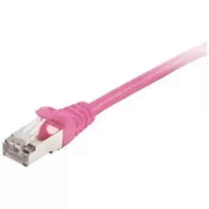 Image of Equip 605589 RJ45 Network cable, patch cable CAT 6 S/FTP 20.00 m Pink gold plated connectors