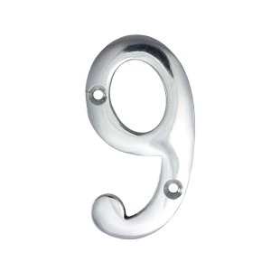 Image of Select Hardware Chrome House Number 9
