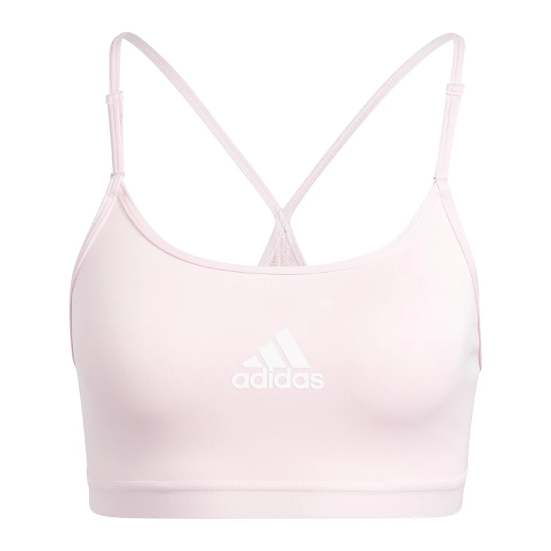 Image of adidas Aeroreact Training Light-Support Bra Womens - Pink Pink 30A
