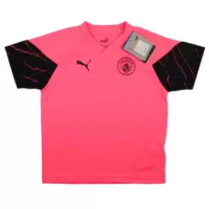 Image of 2023-2024 Man City Training Jersey (Sunset Glow) - Kids