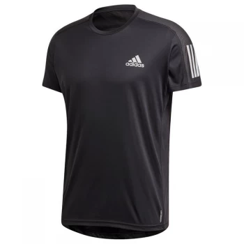 Image of adidas Own The Run T Shirt Mens - Black