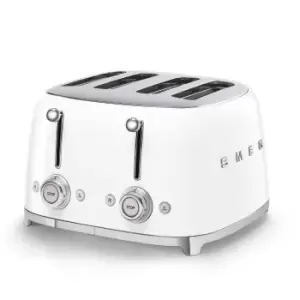 Image of SMEG 50s Retro Style TSF03WHUK 2 Slice Toaster