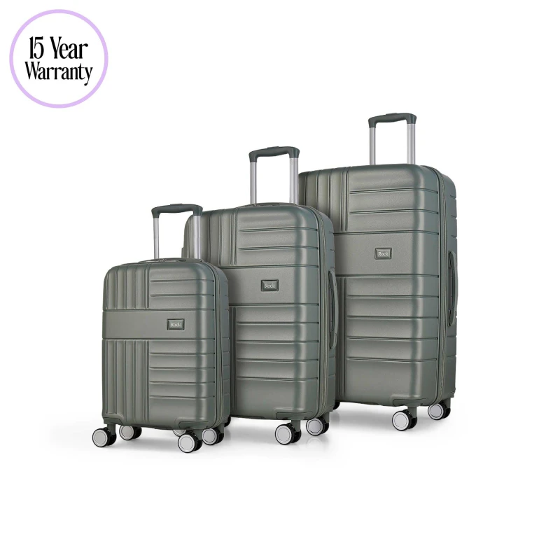 Image of Rock Rock Aspen Suitcase Sage Green Sage Green unisex 3pc Set