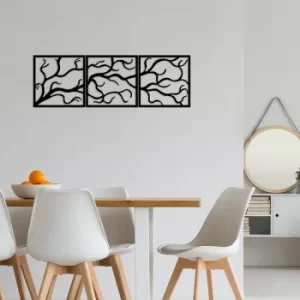 Image of Aga&ccedil; 13 Black Decorative Metal Wall Accessory