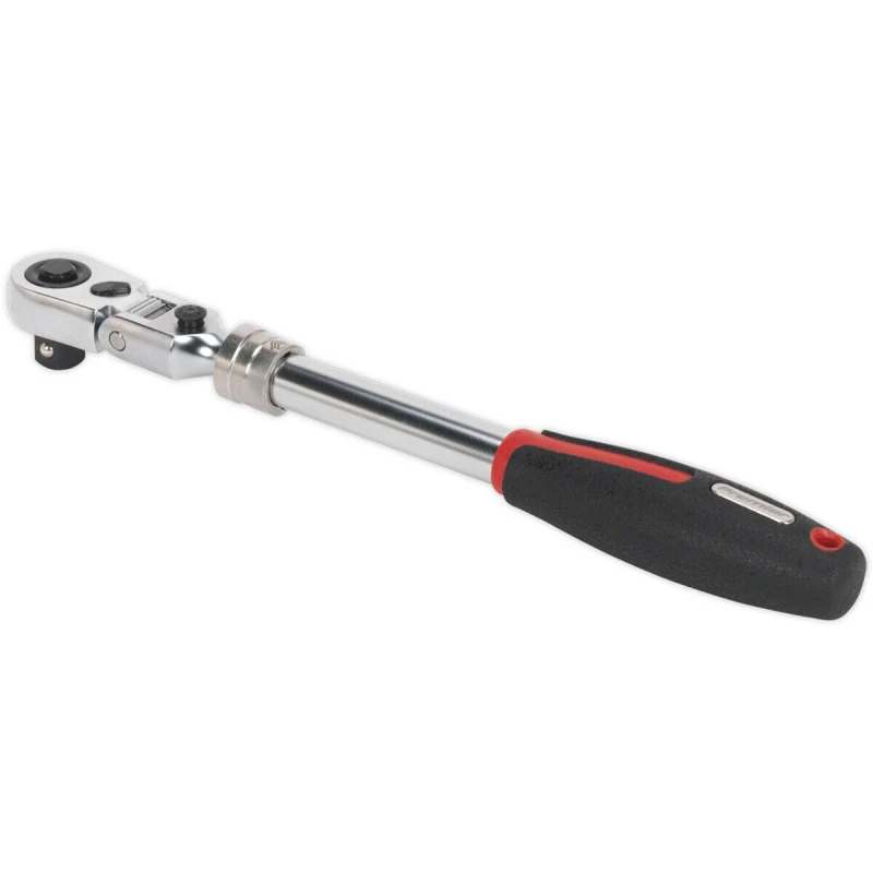 Image of Loops Extendable Ratchet Wrench - 1/2" Sq Drive - Locking Flexi-Head - 72-Tooth Action Multi
