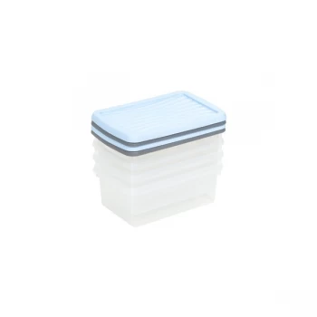Image of Wham Boxes And Lids 3.5L 2 Assorted Colours Pack 4
