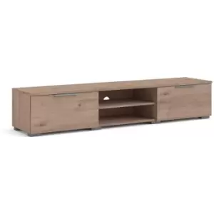 Image of Match TV Unit 2 Drawers 2 Shelf in Jackson Hickory Oak