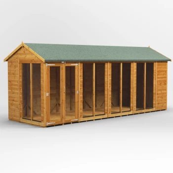Image of 18x6 Power Apex Summerhouse - Brown