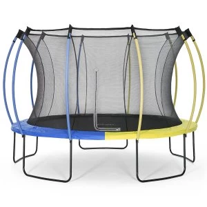 Image of Plum 12ft Colours Springsafe Trampoline and Enclosure - Snorkel Blue or Citrus Lime