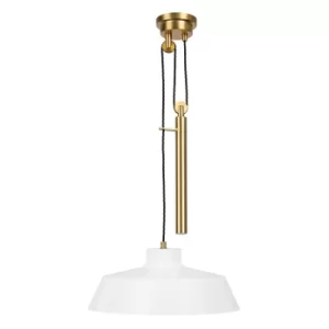 Image of Candor 1 Light Pendant, Matt White, E27