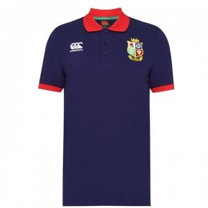 Image of Canterbury British and Irish Lions Nations Polo Shirt Mens - PEACOAT