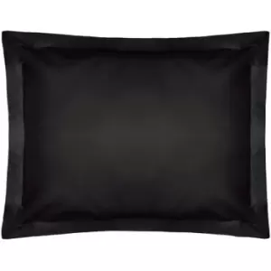 Image of Belledorm 200 Thread Count 100% Egyptian Cotton Oxford Pillow Case, Black