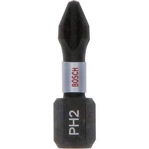 Image of Bosch Impact Control Torsion Phillips Screwdriver Bits PH2 25mm Pack of 25