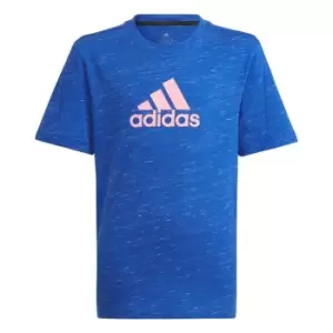 Image of adidas Future Icons Badge of Sport Logo T-Shirt Kids - Team Royal Blue Mel / White