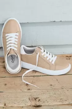 Image of Quilted Lace-Up Trainers