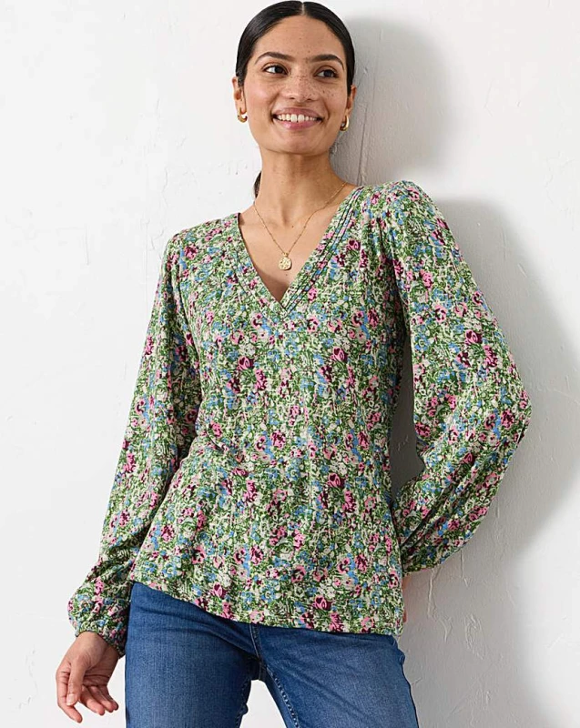 Image of FatFace FatFace Margot Print Green - FatFace - Size: 10 Green Female 10 PQ63701