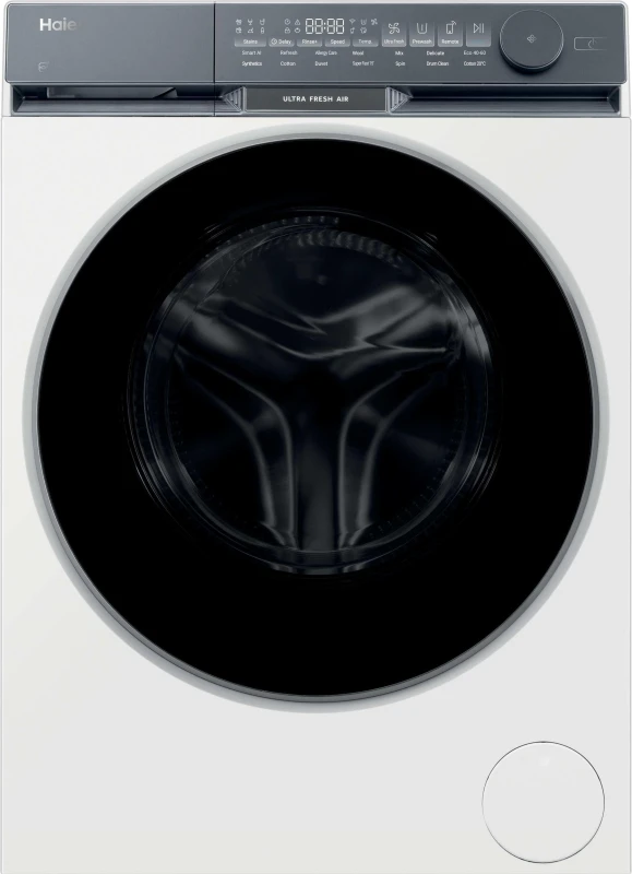 Image of Haier X Series 9 HW120-B14387U-UK 12kg WiFi Connected Washing Machine with 1400 rpm - White - A Rated