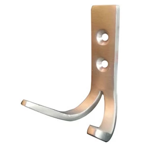 Image of BQ Polished Aluminium Double Wall Hook