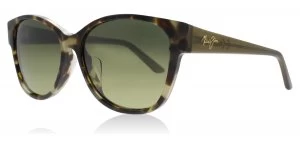 Image of Maui Jim Summer Time Sunglasses Olive Tokyo Tortoise Olive Tokyo Tortoise Polariserade 54mm