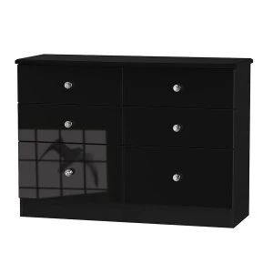 Image of Robert Dyas Tedesca Ready Assembled 6-Drawer Midi Chest of Drawers