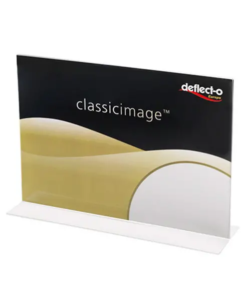 Image of Deflecto 47905 sign holder/information stand Polystyrene (PS) Transparent 47905