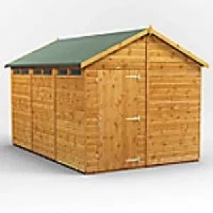 Image of Power Garden Shed 128PASS Golden Brown 12x8