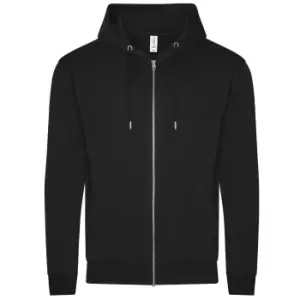 Image of Awdis Unisex Adult Organic Hoodie (L) (Deep Black)