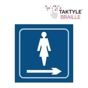 Image of Ladies Graphic Arrow Right - Taktyle (150 x 150mm)