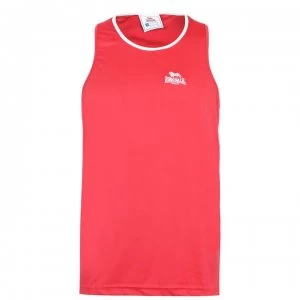 Image of Lonsdale Box Vest Mens - Red/White